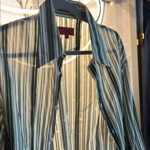 HUGO Striped Button-Up Shirt